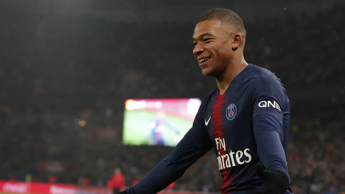 Mbappé, con el PSG Mbappé, con el PSG