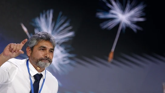Imagen del padre de Mari Luz, Juan José Cortés, en la Convención del PP Imagen del padre de Mari Luz, Juan José Cortés, en la Convención del PP