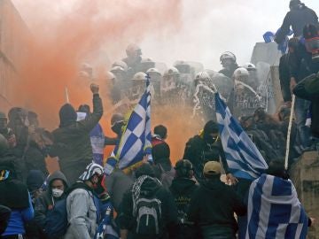 Protesta en Atenas Protesta en Atenas