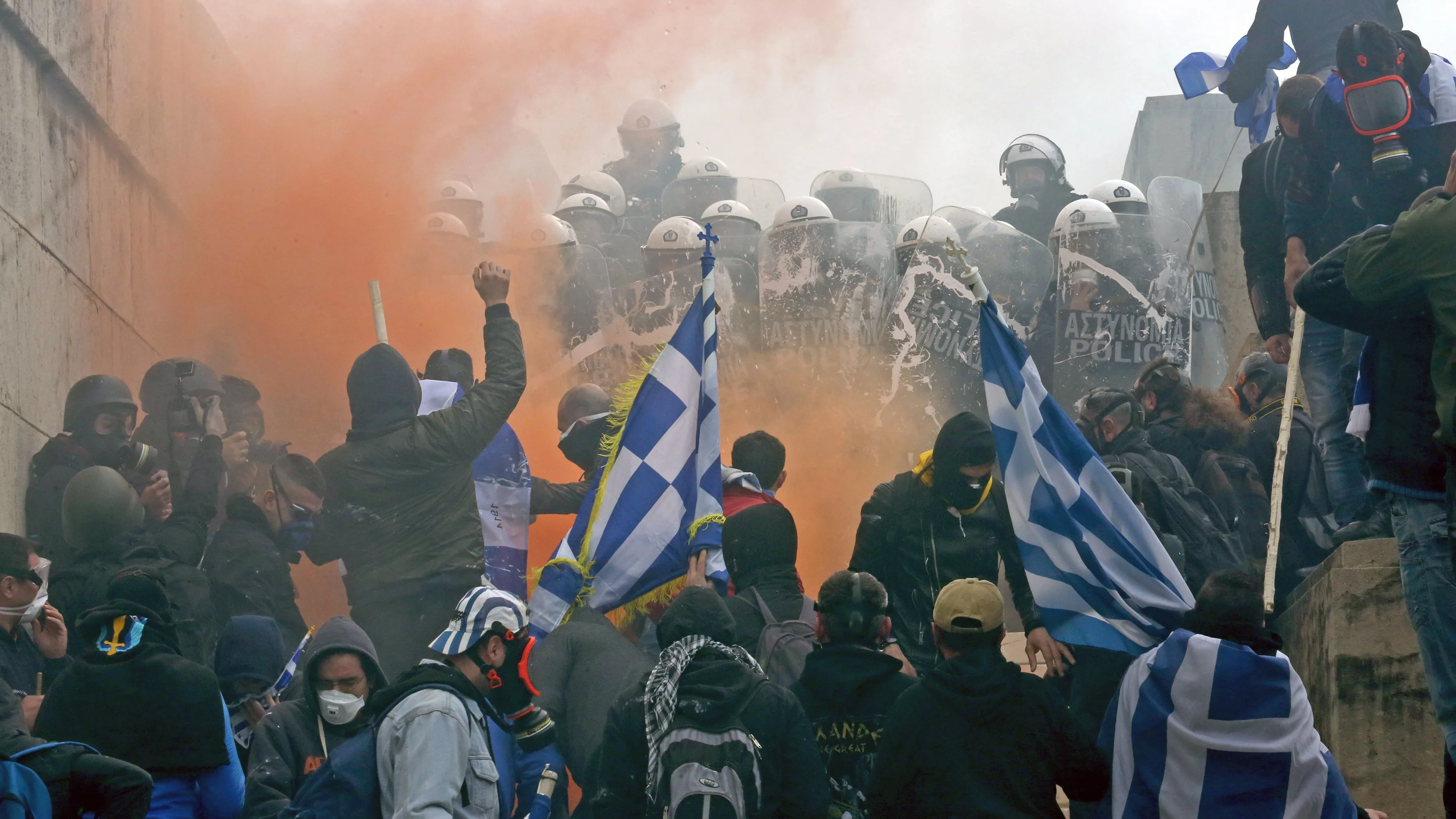 Protesta en Atenas