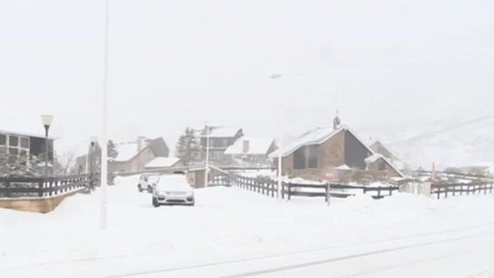 Imagen de la nevada en Cantabria Imagen de la nevada en Cantabria