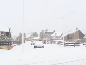 Imagen de la nevada en Cantabria Imagen de la nevada en Cantabria