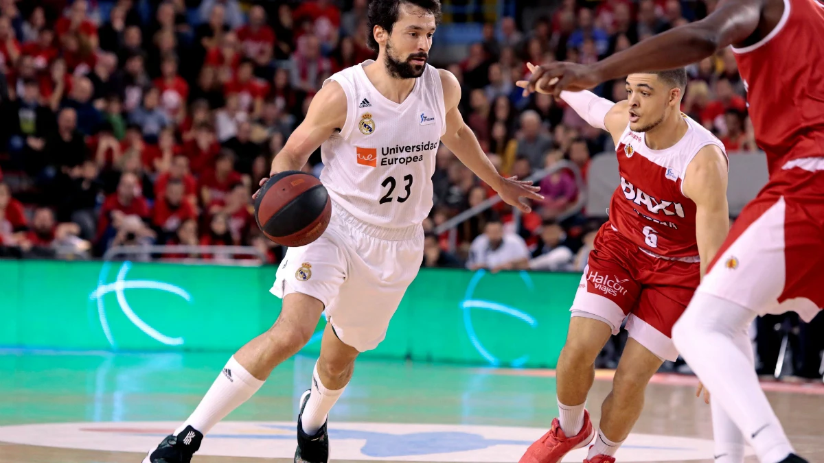 Sergio Llull, en una acción ante el Manresa