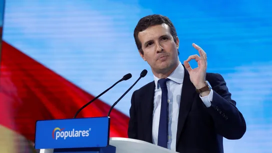 Pablo Casado en la clausura de la Convención Nacional del PP Pablo Casado en la clausura de la Convención Nacional del PP