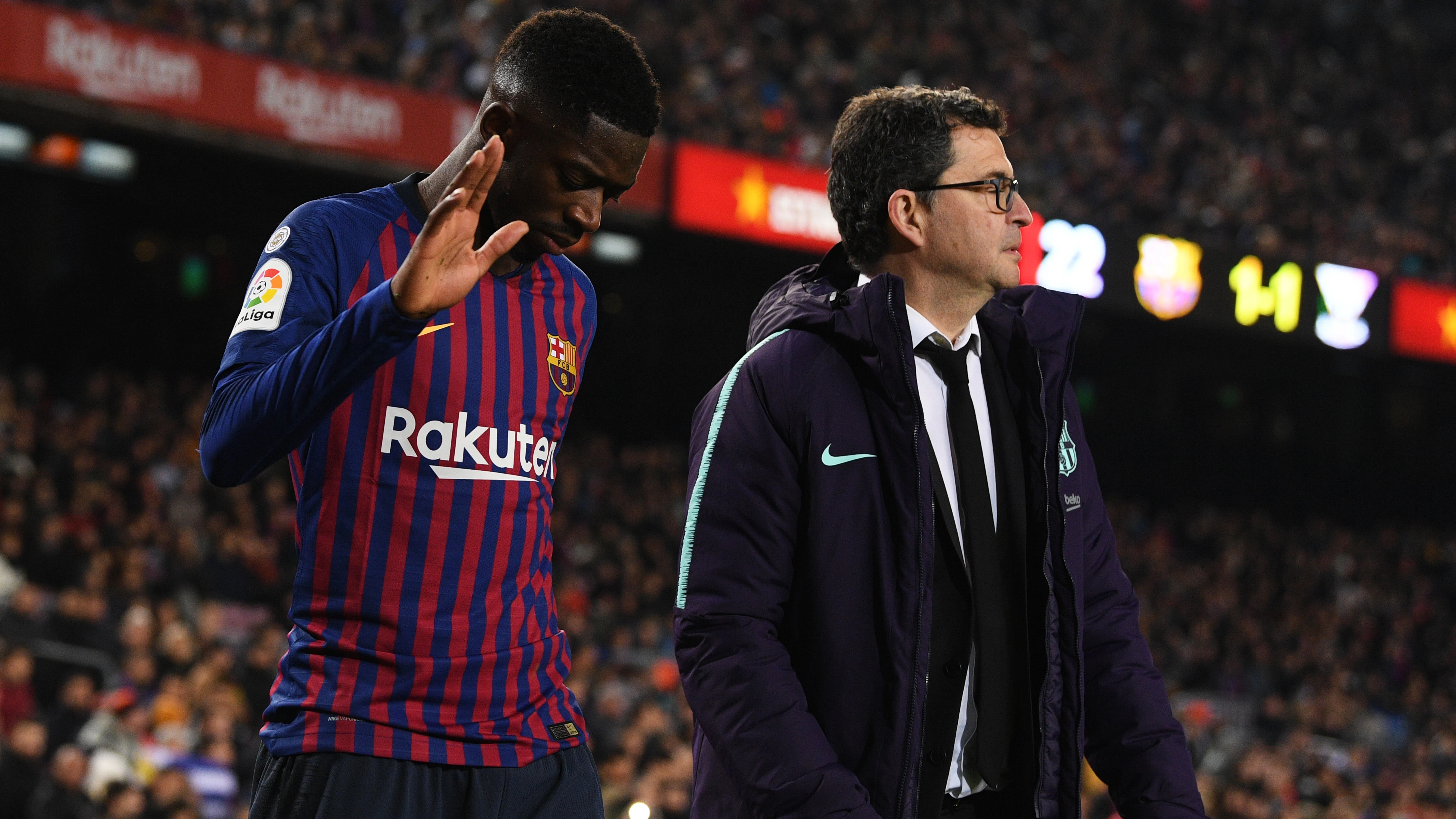 Dembelé se retira lesionado