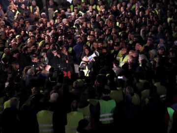 Protestas de los taxistas de Barcelona