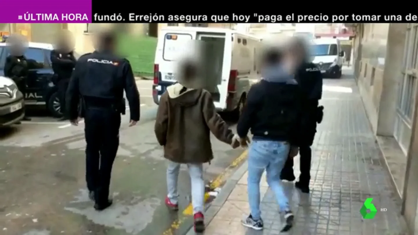 Imagen de dos de los detenidos en Benidorm Imagen de dos de los detenidos en Benidorm