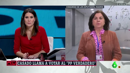 Lucía Méndez, sobre la convención del PP: "Llama la atención que Casado haya asumido la tutela del aznarismo" Lucía Méndez, sobre la convención del PP: "Llama la atención que Casado haya asumido la tutela del aznarismo"