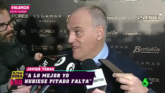 Tebas: "Podría ver falta de Luis Suárez, pero no es jugada de VAR" Tebas: "Podría ver falta de Luis Suárez, pero no es jugada de VAR"