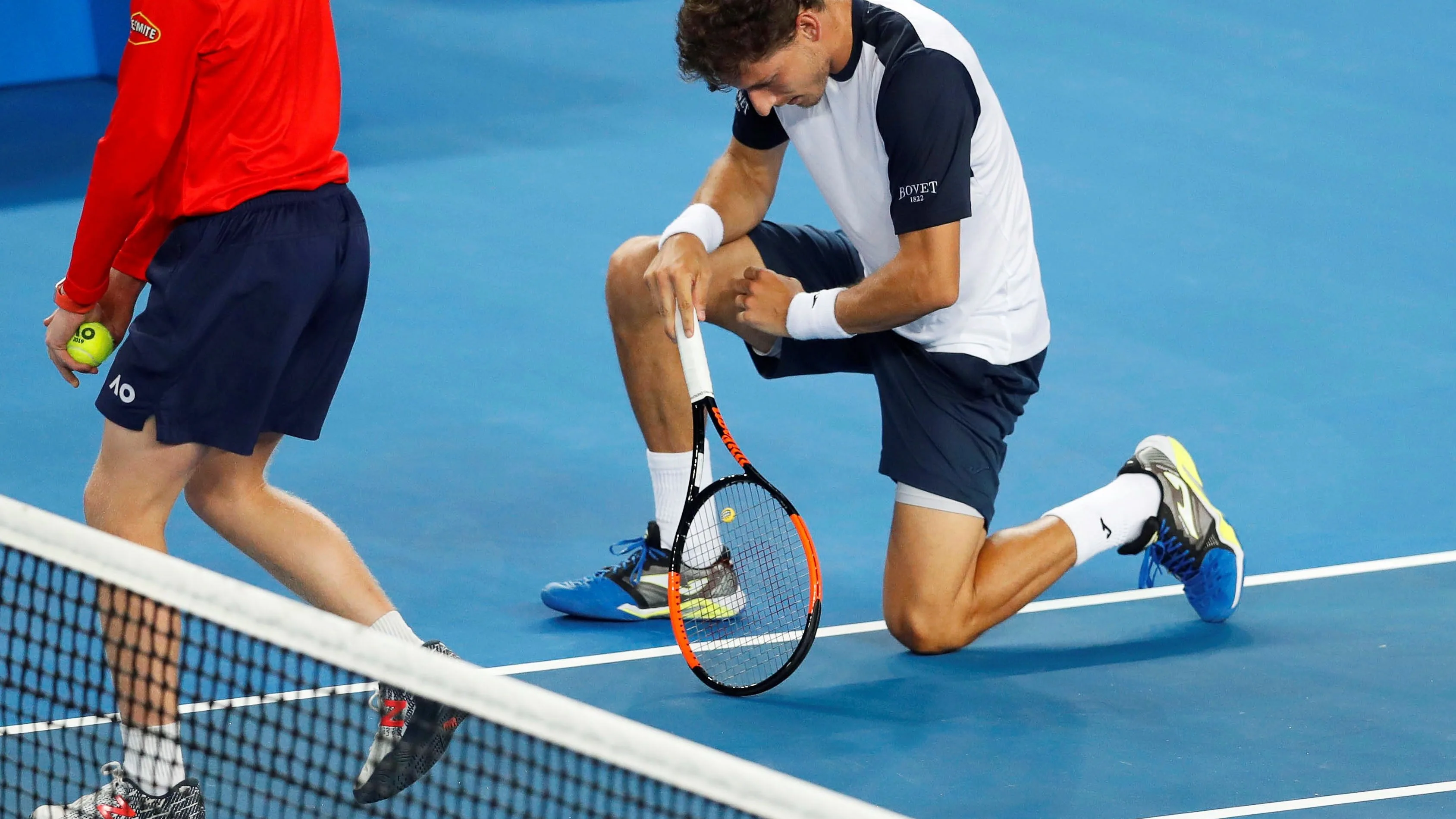 Carreño, en el partido ante Nishikori