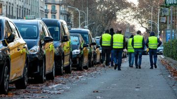 Huelga de taxistas en Barcelona