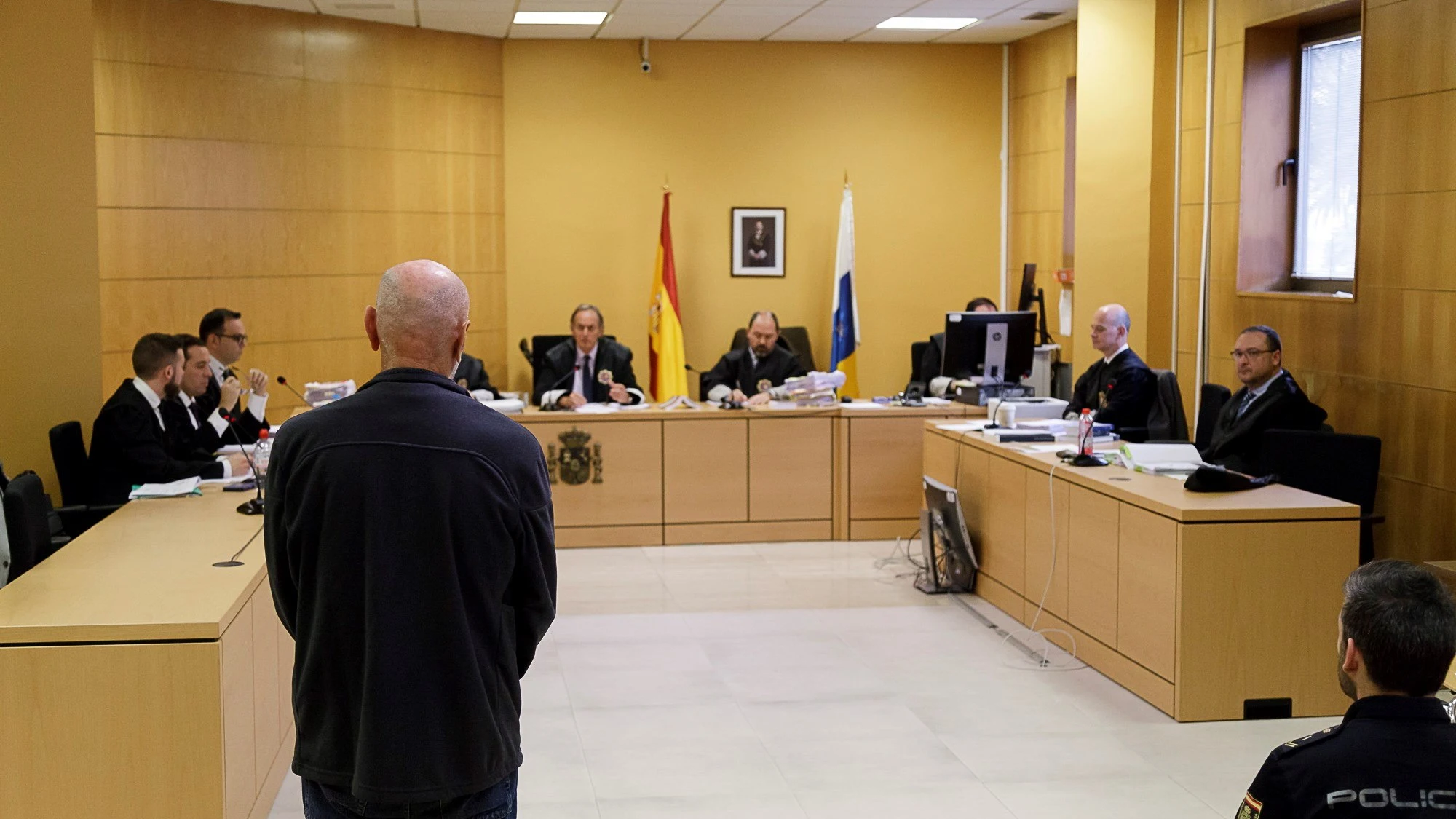 Miguel Angel Millán, en la Audiencia Provincial de Santa Cruz de Tenerife