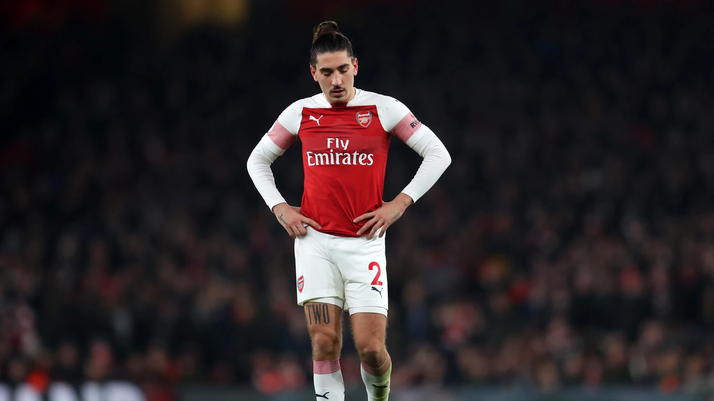 Bellerín, durante el partido contra el Chelsea Bellerín, durante el partido contra el Chelsea