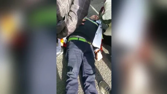 Taxista atropellado Taxista atropellado