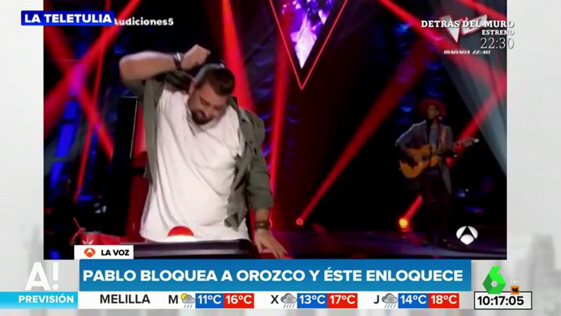 Pablo López bloquea a Orozco durante una actuación de 'La Voz' y este enloquece: "Sabrás que es injusto"