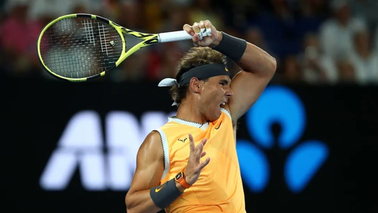 Rafa Nadal, en el partido contra Tiafoe Rafa Nadal, en el partido contra Tiafoe