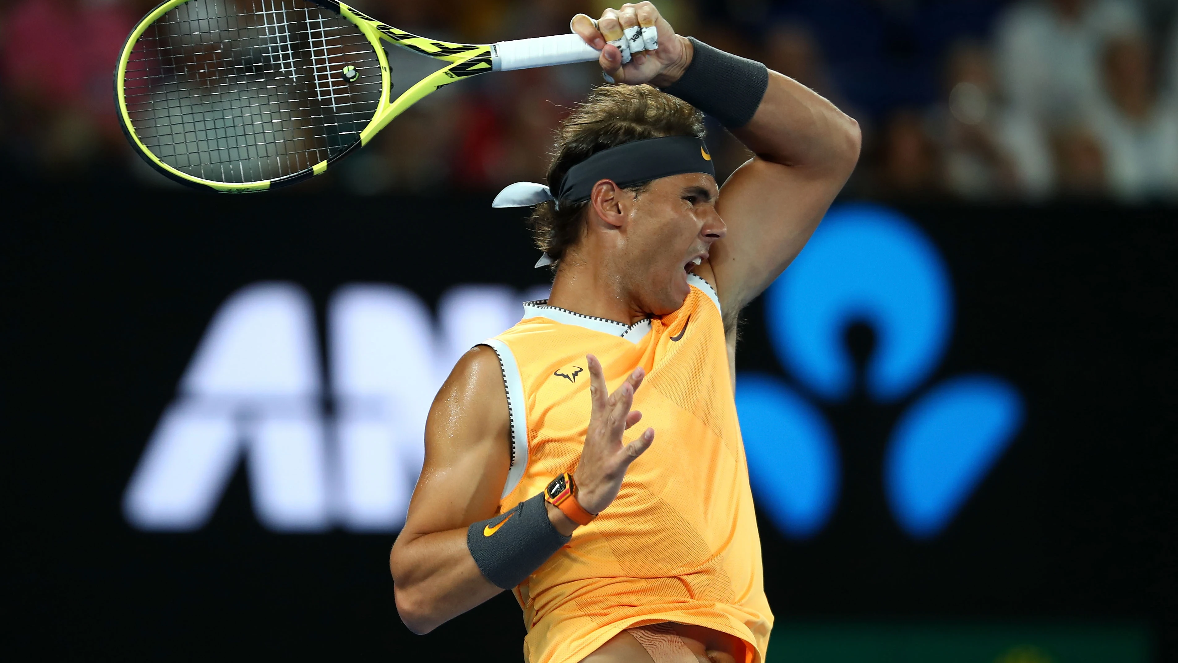 Rafa Nadal, en el partido contra Tiafoe