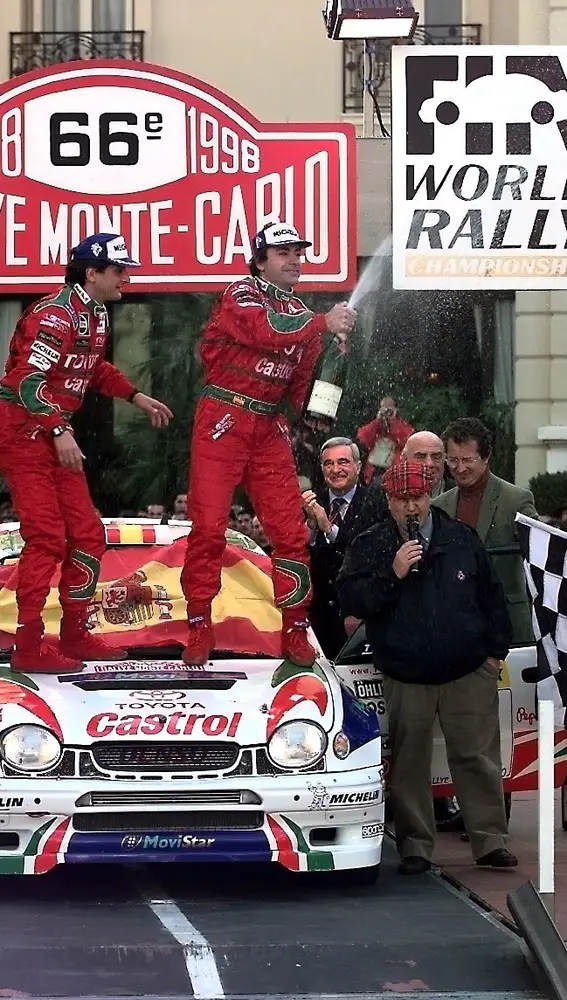 Carlos Sainz en el rally de Montecarlo de 1998