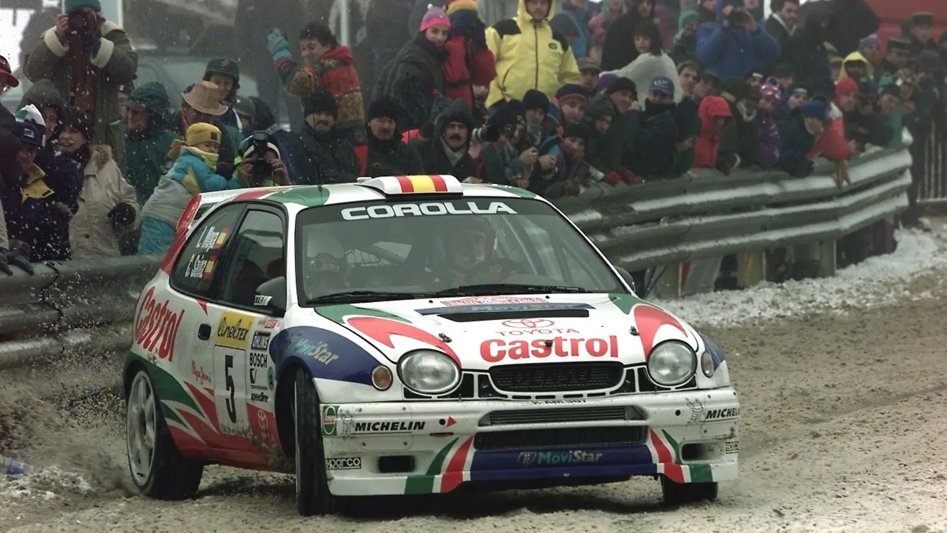 Carlos Sainz en el Rally de Montecarlo en 1998