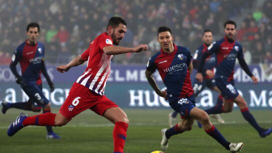 Koke, en acci&oacute;n contra el Huesca