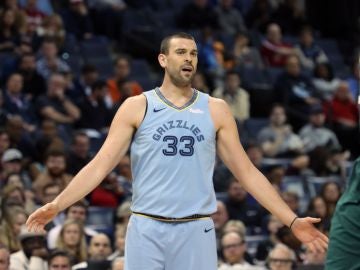 Marc Gasol, durante un partido de los Memphis Grizzlies Marc Gasol, durante un partido de los Memphis Grizzlies