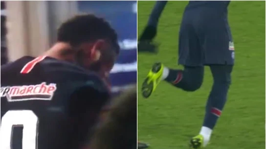 Neymar se marchó lesionado entre lágrimas Neymar se marchó lesionado entre lágrimas