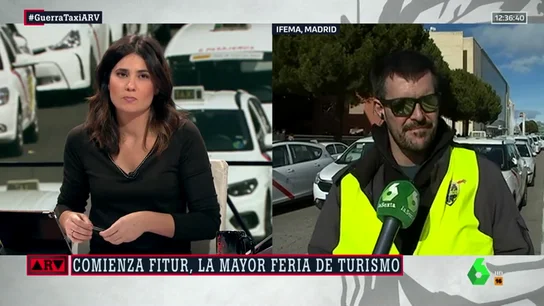Saúl Crespo, portavoz del comité de huelga del taxi Saúl Crespo, portavoz del comité de huelga del taxi