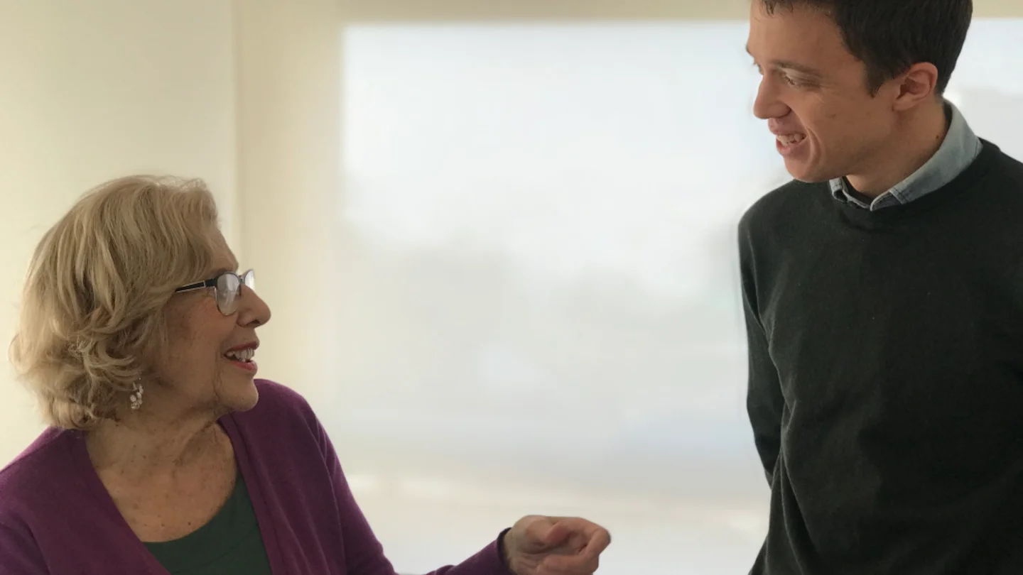 La alcaldesa de Madrid, Manuela Carmena y el exdiputado de Podemos, Íñigo Errejón. La alcaldesa de Madrid, Manuela Carmena y el exdiputado de Podemos, Íñigo Errejón.