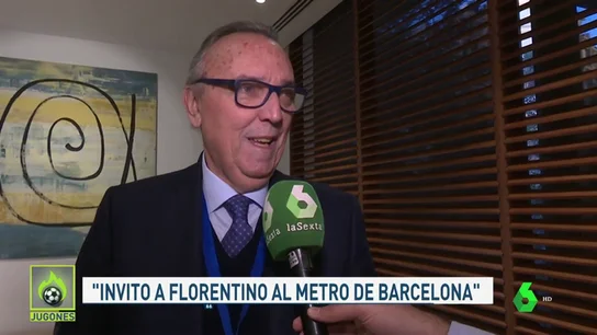 Joan Gaspart, un afectado más por la huelga de taxis: "Me gustaría ver a Florentino en el metro de Barcelona" Joan Gaspart, un afectado más por la huelga de taxis: "Me gustaría ver a Florentino en el metro de Barcelona"