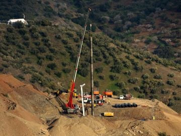 Imagen de las labores de rescate de Julen en Totalán Imagen de las labores de rescate de Julen en Totalán