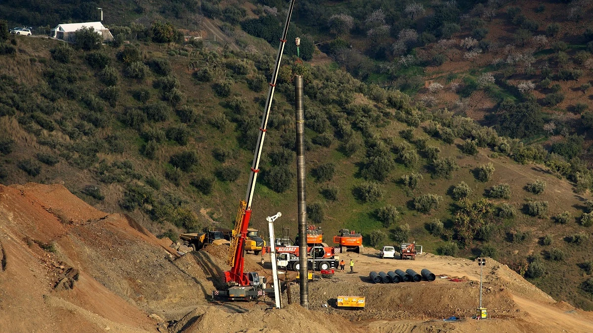 Imagen de las labores de rescate de Julen en Totalán