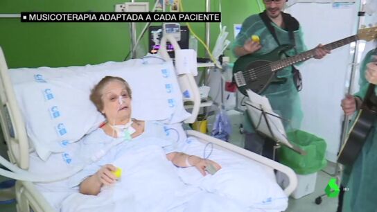 Una paciente de musicoterapia
