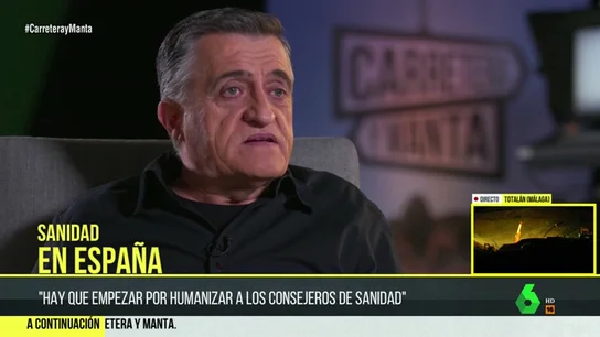 La receta de El Gran Wyoming: "Hay que humanizar a los consejeros de sanidad, los considero gente sin alma" La receta de El Gran Wyoming: "Hay que humanizar a los consejeros de sanidad, los considero gente sin alma"