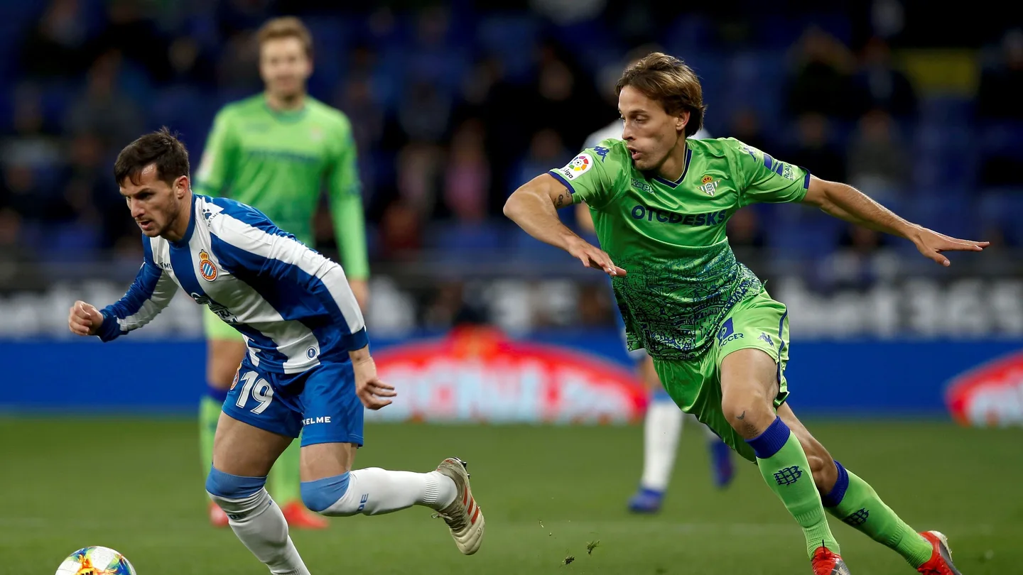 Canales, en el partido contra el Espanyol Canales, en el partido contra el Espanyol