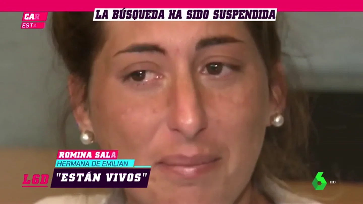 La hermana de Emiliano Sala suplica entre lágrimas que siga la búsqueda: "Siento que están vivos, que no dejen de buscarlos" La hermana de Emiliano Sala suplica entre lágrimas que siga la búsqueda: "Siento que están vivos, que no dejen de buscarlos"