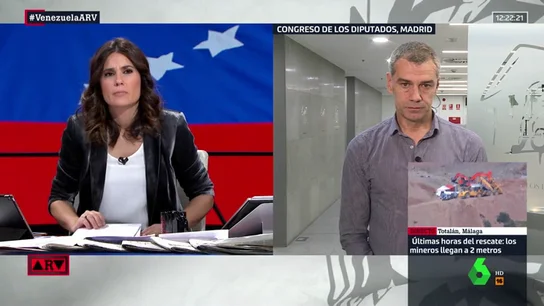 Toni Cantó: "Ante un tirano como Maduro, sólo se puede estar en la posición de los demócratas o en la de los siervos, como Sánchez" Toni Cantó: "Ante un tirano como Maduro, sólo se puede estar en la posición de los demócratas o en la de los siervos, como Sánchez"