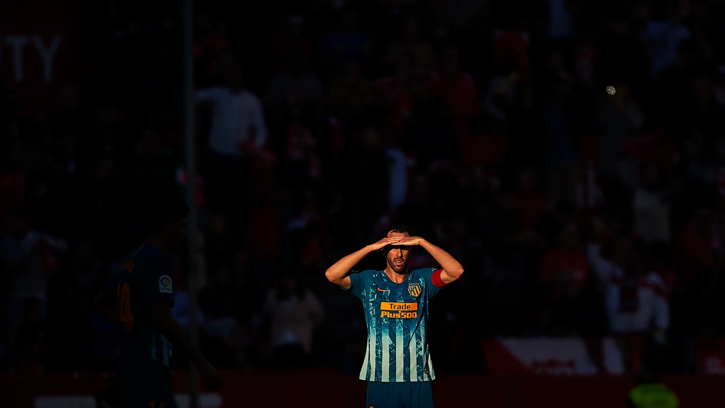 Diego Godín, durante un partido con el Atlético de Madrid Diego Godín, durante un partido con el Atlético de Madrid