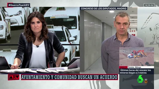 Toni Cantó, sobre la huelga del taxi: "Es vergonzoso que Ábalos esté en Marruecos y Marlaska permita que haya lugares cortados" Toni Cantó, sobre la huelga del taxi: "Es vergonzoso que Ábalos esté en Marruecos y Marlaska permita que haya lugares cortados"
