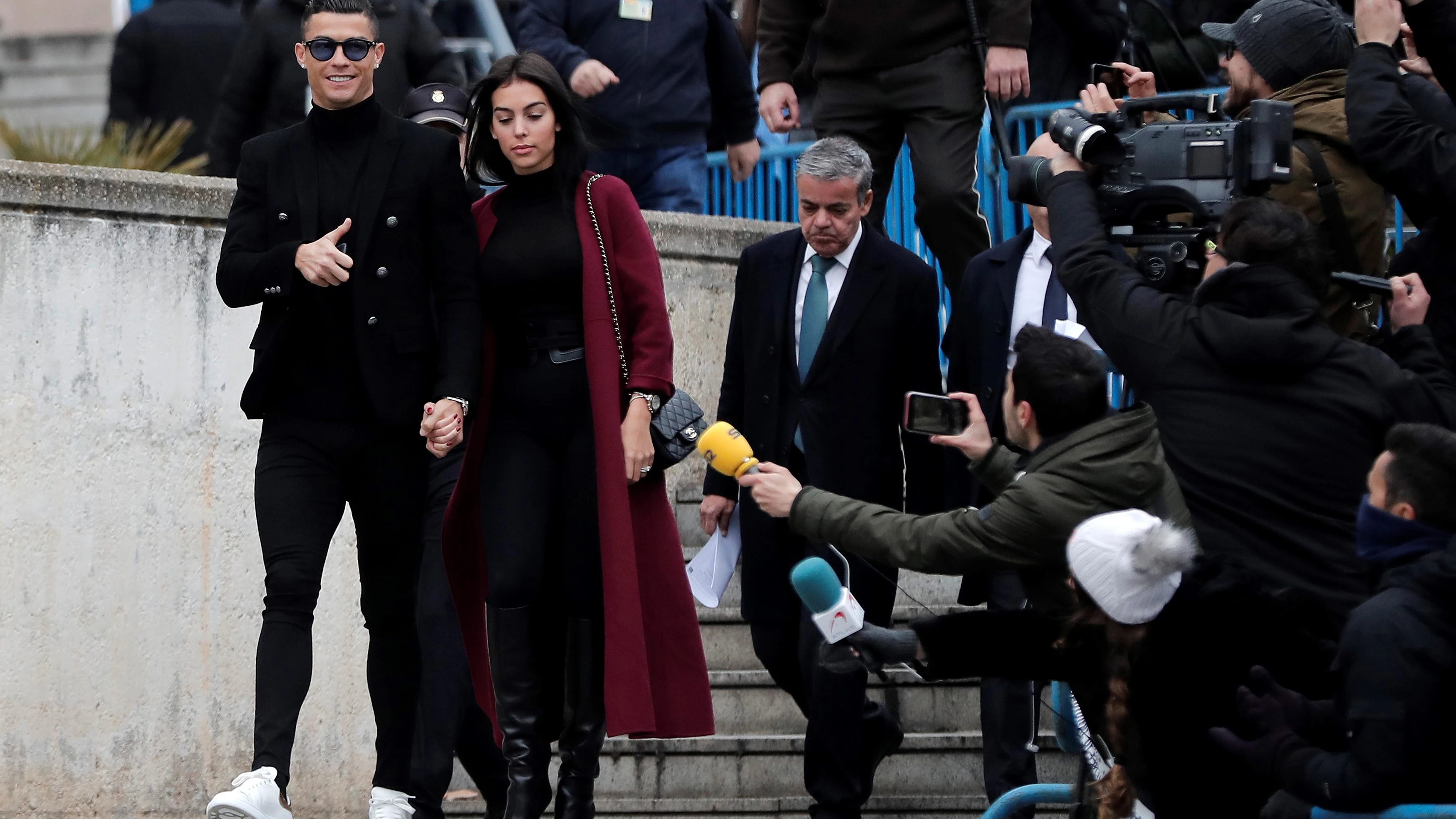 Cristiano Ronaldo abandona la Audiencia Provincial de Madrid