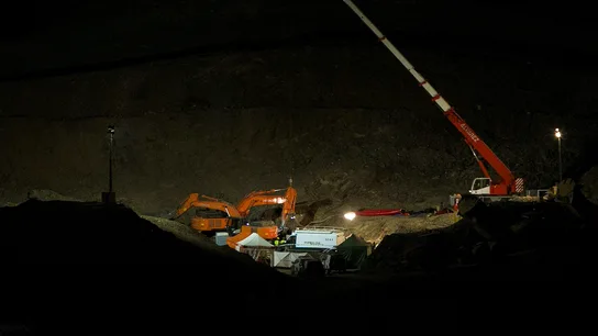 Recta final para llegar a Julen pese a la dificultad por la dureza del monte Recta final para llegar a Julen pese a la dificultad por la dureza del monte