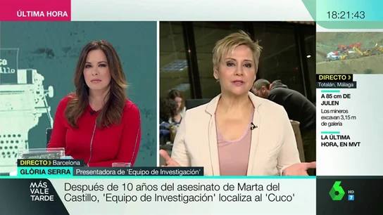 Gloria serra: "La entrevista con el hermano de Miguel Carcaño es muy dura" Gloria serra: "La entrevista con el hermano de Miguel Carcaño es muy dura"