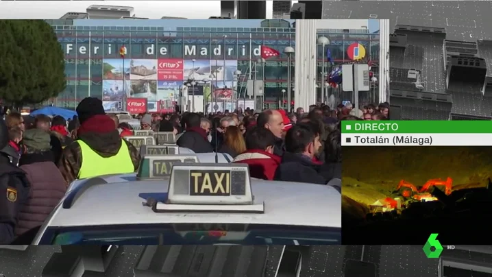 Huelga de taxi en Madrid