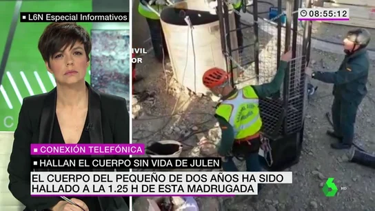 Manu Marlasca: "Los dos forenses que dirigieron el levantamiento de cadáver de Julen creen que murió en el mismo momento de la caída" Manu Marlasca: "Los dos forenses que dirigieron el levantamiento de cadáver de Julen creen que murió en el mismo momento de la caída"