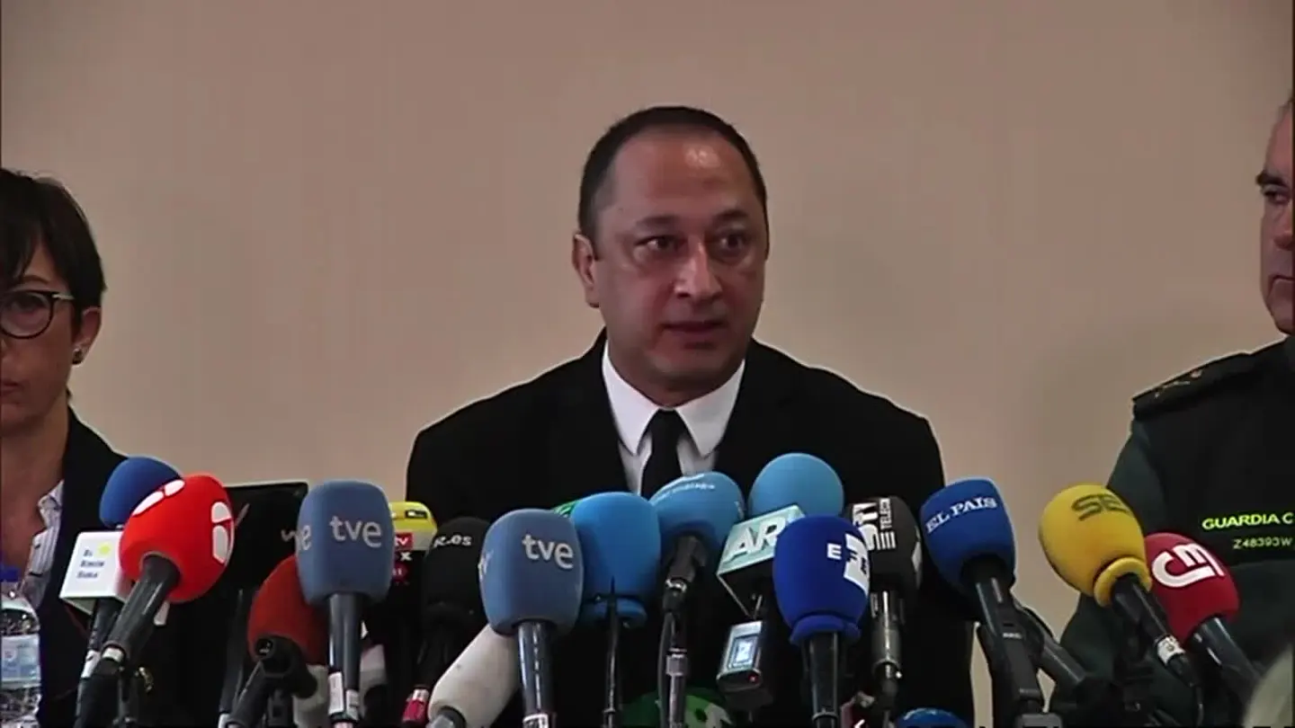 Alfonso Rodríguez Gómez de Celis durante la rueda de prensa sobre el hallazgo del cuerpo de Julen Alfonso Rodríguez Gómez de Celis durante la rueda de prensa sobre el hallazgo del cuerpo de Julen