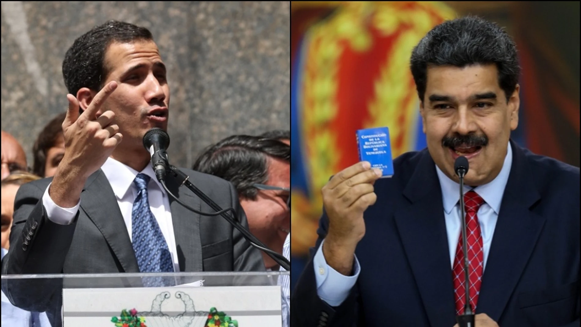 Imagen de Guaidó y Maduro