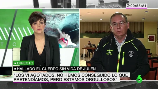 Francisco Delgado analiza los trabajos de rescate del cuerpo de Julen: "Ha sido una lucha titánica contra la montaña" Francisco Delgado analiza los trabajos de rescate del cuerpo de Julen: "Ha sido una lucha titánica contra la montaña"