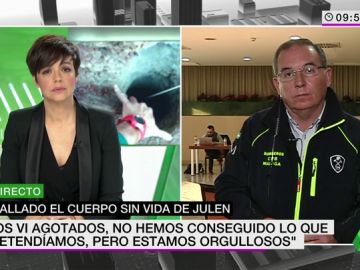 Francisco Delgado analiza los trabajos de rescate del cuerpo de Julen: "Ha sido una lucha titánica contra la montaña" Francisco Delgado analiza los trabajos de rescate del cuerpo de Julen: "Ha sido una lucha titánica contra la montaña"