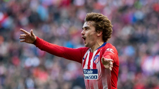 Griezmann celebra un gol Griezmann celebra un gol