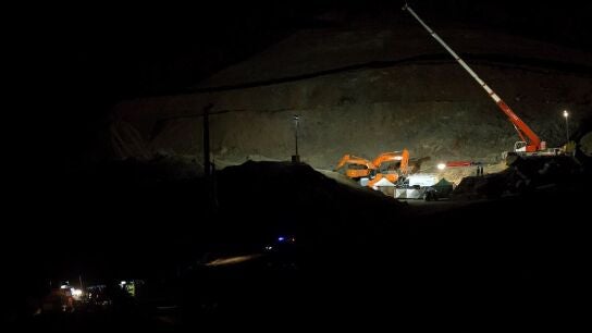 Imagen del operativo de rescate de Julen