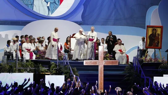 El papa Franciso en la JMJ de Panamá El papa Franciso en la JMJ de Panamá